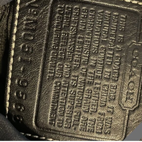 Coach Vintage Black Hobo Bag 9566 - Picture 6 of 10